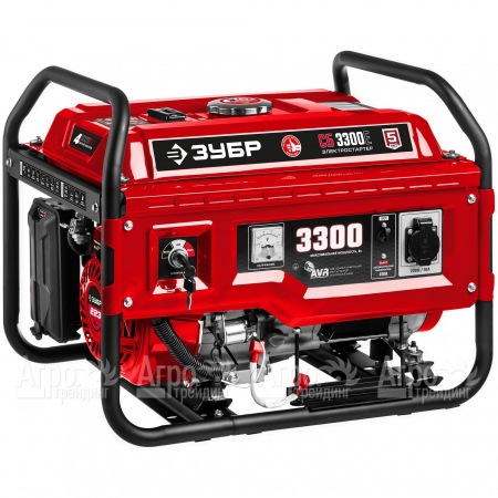 Бензогенератор Зубр СБ-3300Е 3.3 кВт с электростартером в Саратове