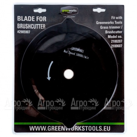 Стальной 4-х лопастной нож для триммеров Greenworks в Саратове