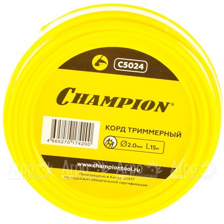 Корд триммерный Champion Star 2.0мм, 15м (звезда) в Саратове