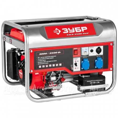 Бензогенератор Зубр ЗЭСБ-3500-ЭМ2 3.5 кВт с электростартером в Саратове