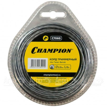 Корд триммерный Champion Alu Twist 2.0мм, 15м (витой) в Саратове