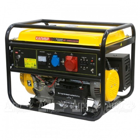 Бензогенератор Калибр БЭГ-6500ЭС/220/380 5.8 кВт в Саратове