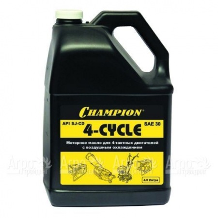 Масло минеральное Champion SAE30 4 л для 4-х тактных двигателей  в Саратове