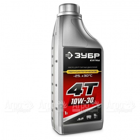 Масло полусинтетическое Зубр Extra 4Т-10W30 1 л для 4-х тактных двигателей в Саратове
