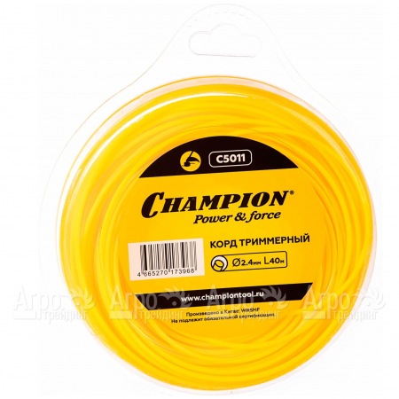 Корд триммерный Champion Round 2.4мм, 40м (круглый)  в Саратове