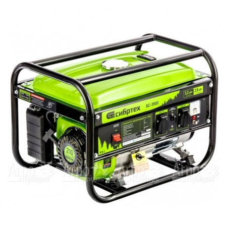 Бензогенератор Сибртех БС-3500 2.8 кВт в Саратове