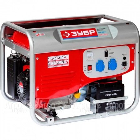 Бензогенератор Зубр ЗЭСБ-4000-Э 4 кВт с электростартером в Саратове