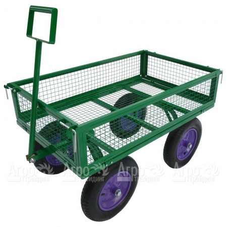 Тележка Sadovodcart Садовод четырехколесная с откидными бортами в Саратове