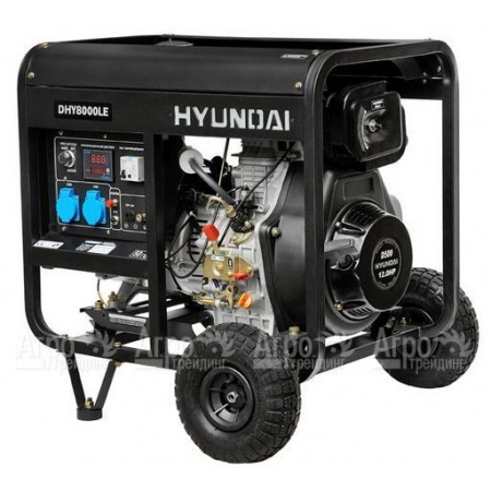 Дизельгенератор Hyundai DHY 8000LE 5,5 кВт + колеса в Саратове