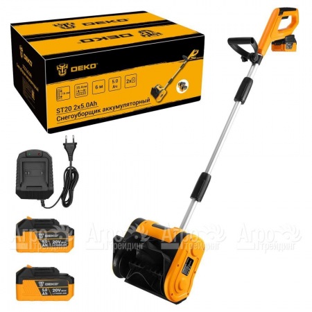 Снегоуборщик аккумуляторный DEKO ST20 2х5 Ач  в Саратове