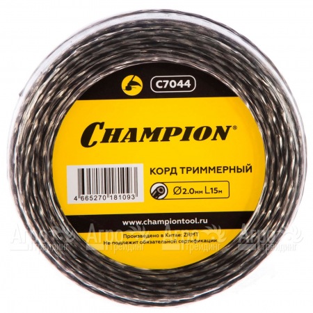 Корд триммерный Champion Tri-twist 2.0мм, 15м (витой треугольник)  в Саратове
