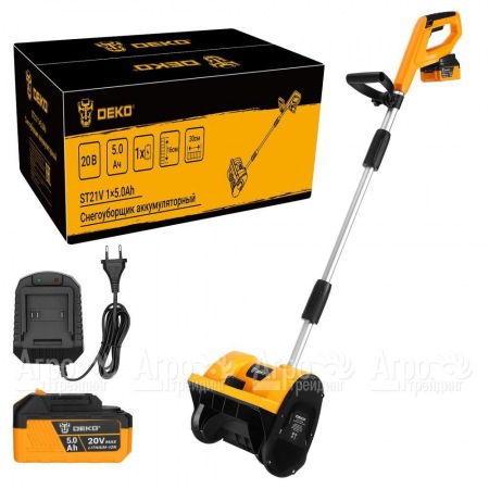Снегоуборщик аккумуляторный DEKO ST21V 1х5 Ач в Саратове