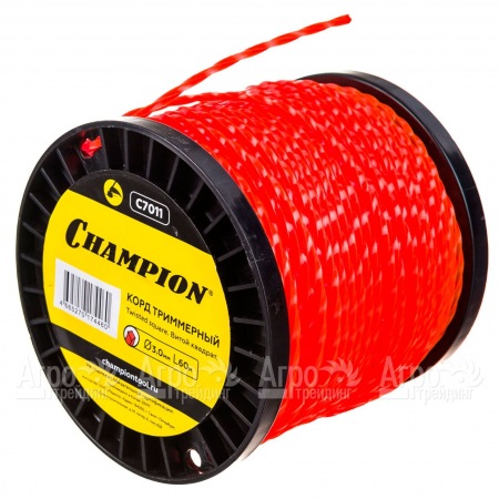 Корд триммерный Champion Twisted Square 3.0мм, 60м (витой квадрат)+нож  в Саратове