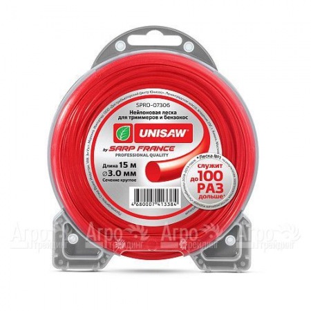 Леска триммерная 3 мм 15 м круглая Unisaw  в Саратове