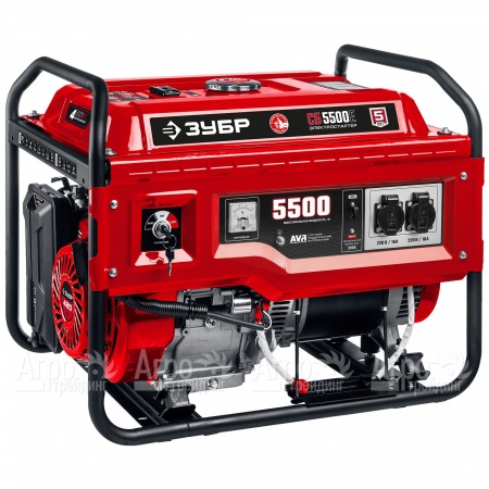 Бензогенератор Зубр СБ-5500Е 5.5 кВт с электростартером в Саратове