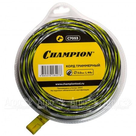 Корд триммерный Champion Tornado 3.0мм, 44м (витой квадрат)  в Саратове