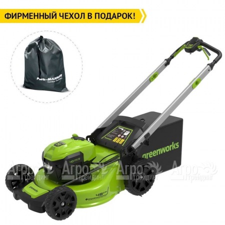 Газонокосилка аккумуляторная GreenWorks GD40LM48SP (без аккумулятора и зарядного устройства) в Саратове