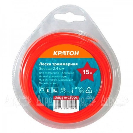 Леска триммерная Кратон Звезда-2.4 мм в Саратове