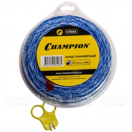 Корд триммерный Champion Sky-cutter 2.0мм, 126м (витой квадрат)+нож  в Саратове