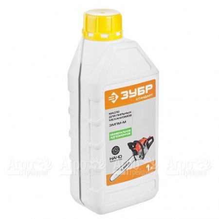 Масло минеральное Зубр 1 л для смазки цепей в Саратове