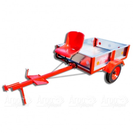 Тележка прицепная ТПМ-350-01 оцинкованная для мотоблоков RedVerg в Саратове