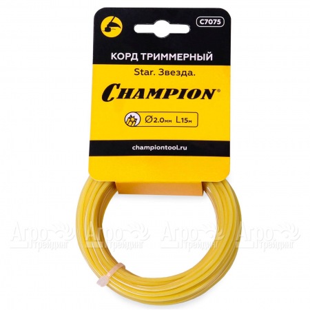 Корд триммерный Champion Star 2.0мм, 15 м (звезда) в Саратове