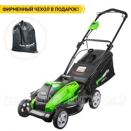 Газонокосилка аккумуляторная GreenWorks G40LM45K2 в Саратове