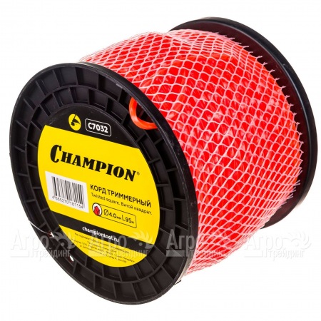 Корд триммерный Champion Twisted Square 4.0мм, 95м (витой квадрат)+нож  в Саратове