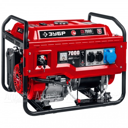 Бензогенератор Зубр СБ-7000Е 7 кВт с электростартером в Саратове